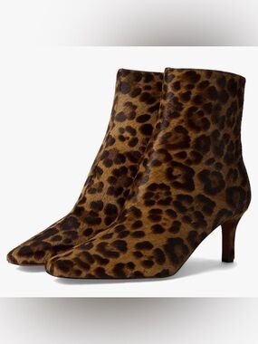 Madewell Leopard-Print Pointed Ankle Boots - Brown/Black